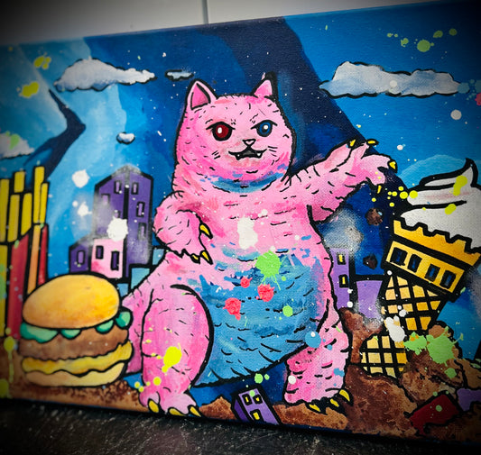 “P.KITTY” RAINBOW PAINTING