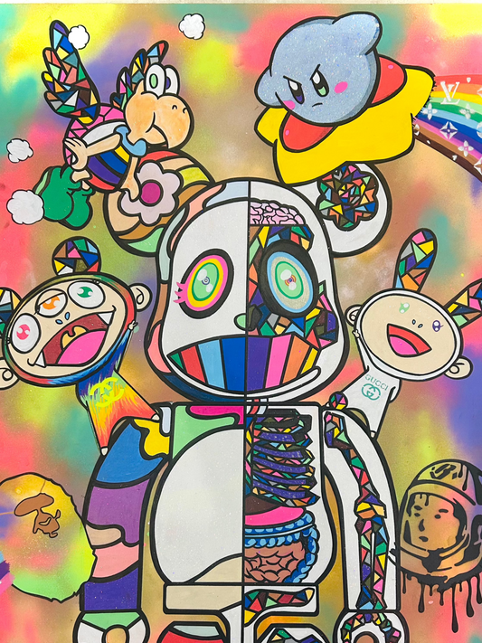 "DISSECTED BEARBRICK RAINBOW"