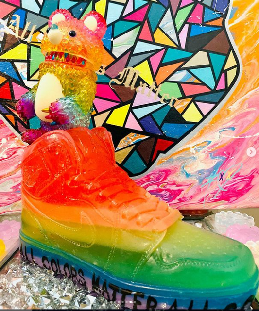 (SOLD OUT)Crazy Rainbow AJ Sculpture