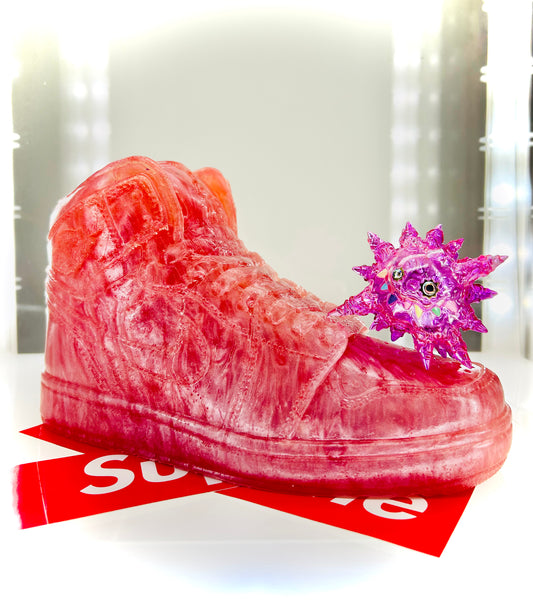 (SOLD OUT)Ruby Red AJ Air Jordan Sneaker Sculpture