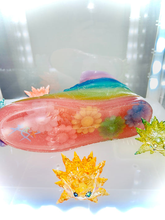 (SOLD OUT)Rainbow Jelly AJ1 Sneaker Sculpture