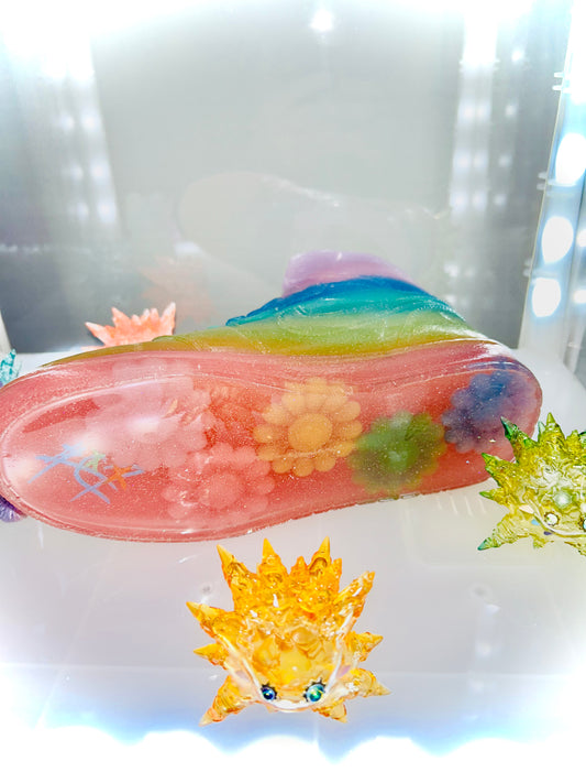 (SOLD OUT)Rainbow Jelly AJ1 Sneaker Sculpture